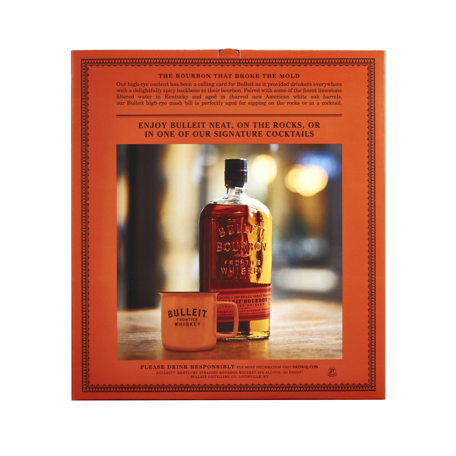 slide 3 of 4, Bulleit Bourbon Gift, 750 ml