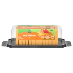 Food Club Cracker Cut Mild Cheddar Cheese - 30 ea