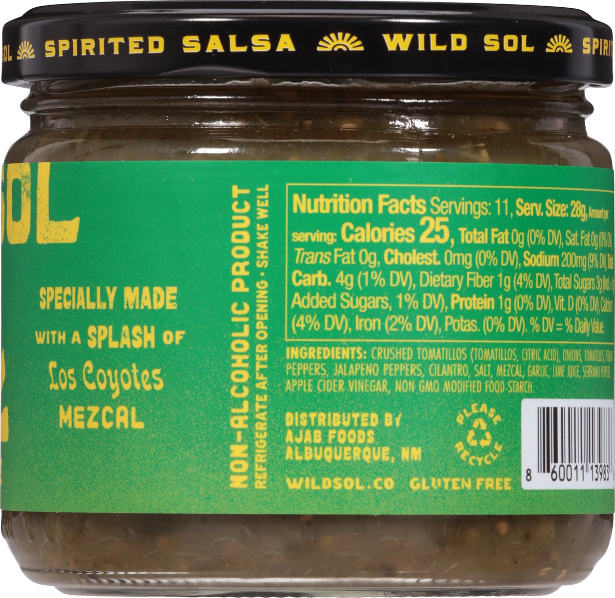 slide 10 of 13, Wild Sol Salsa Ver, 11 oz