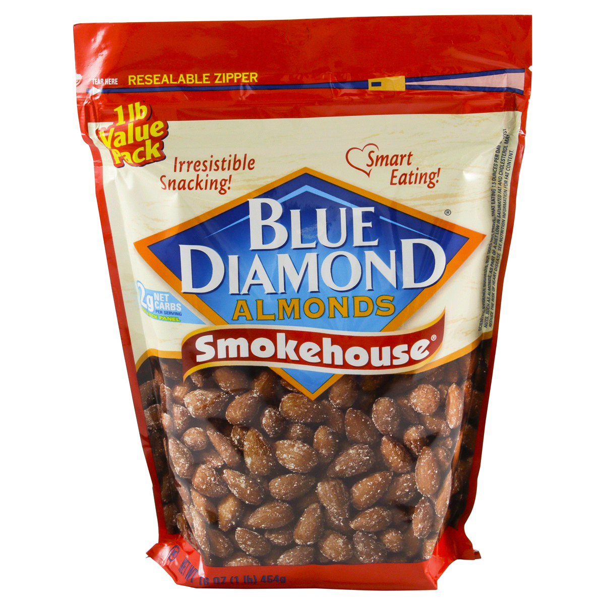 slide 1 of 2, Blue Diamond Smokehouse Almonds, 16 oz