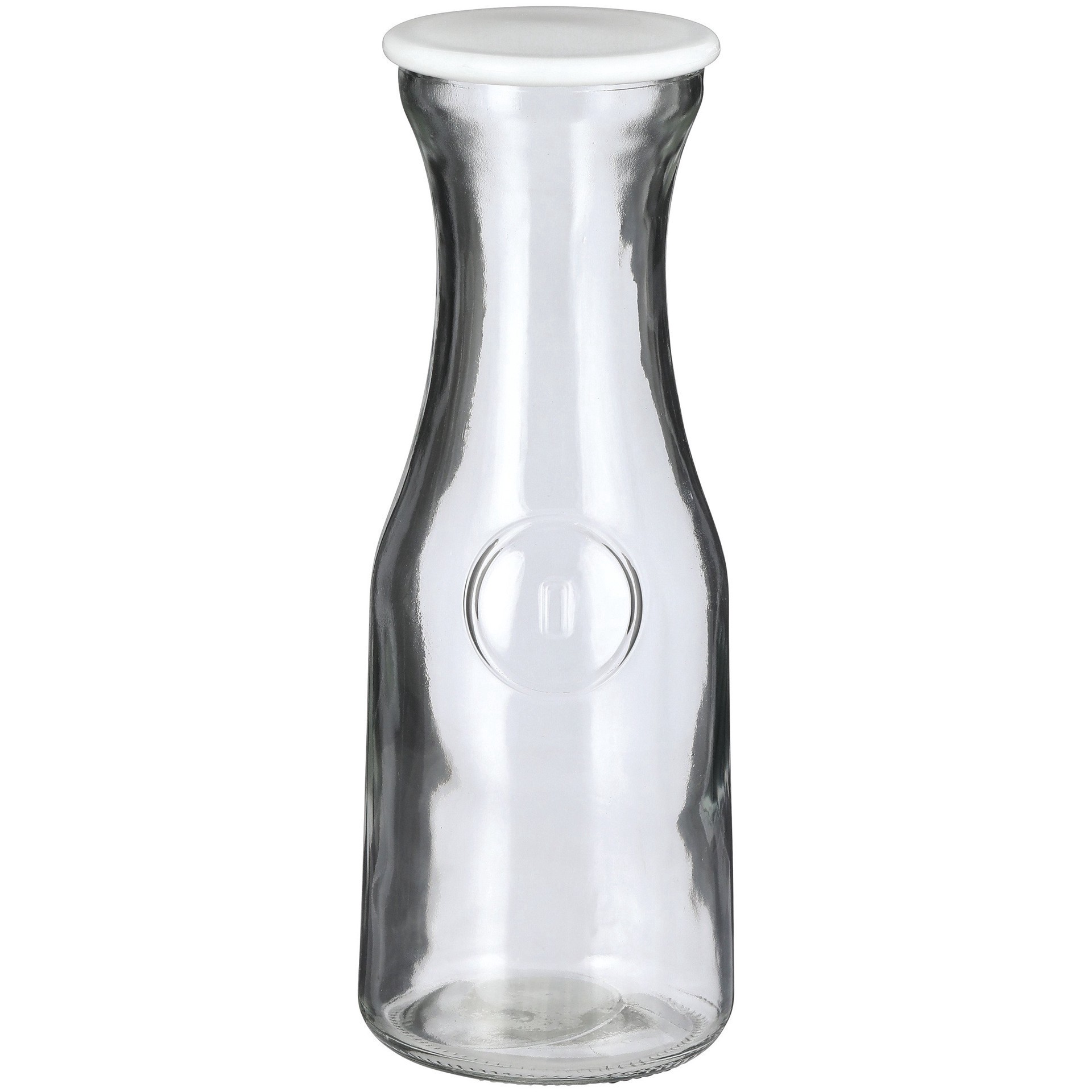 slide 1 of 1, our goods Glass Carafe With Lid, 1 liter