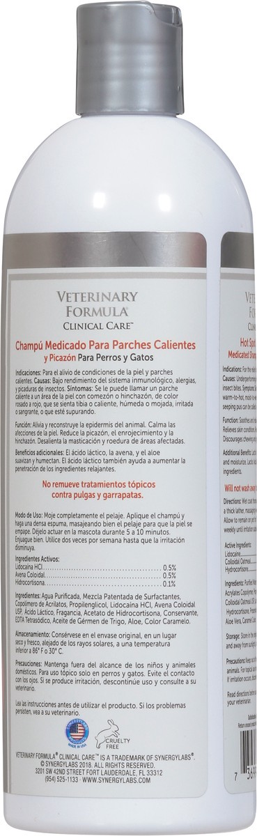 slide 10 of 13, Veterinary Formula Clinical Care Hot Spot & Itch Relief Medicated Shampoo for Dogs & Cats 16 fl oz, 16 fl oz