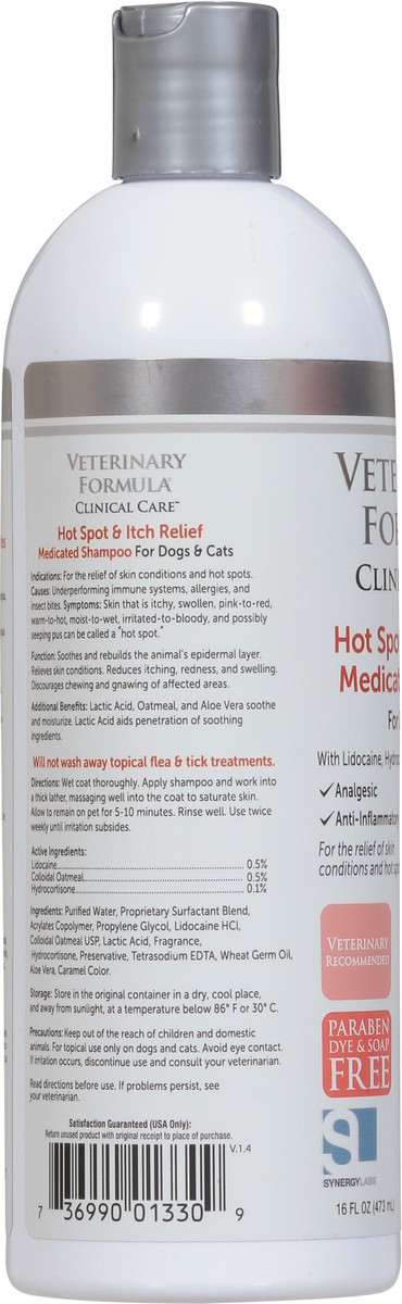 slide 6 of 13, Veterinary Formula Clinical Care Hot Spot & Itch Relief Medicated Shampoo for Dogs & Cats 16 fl oz, 16 fl oz