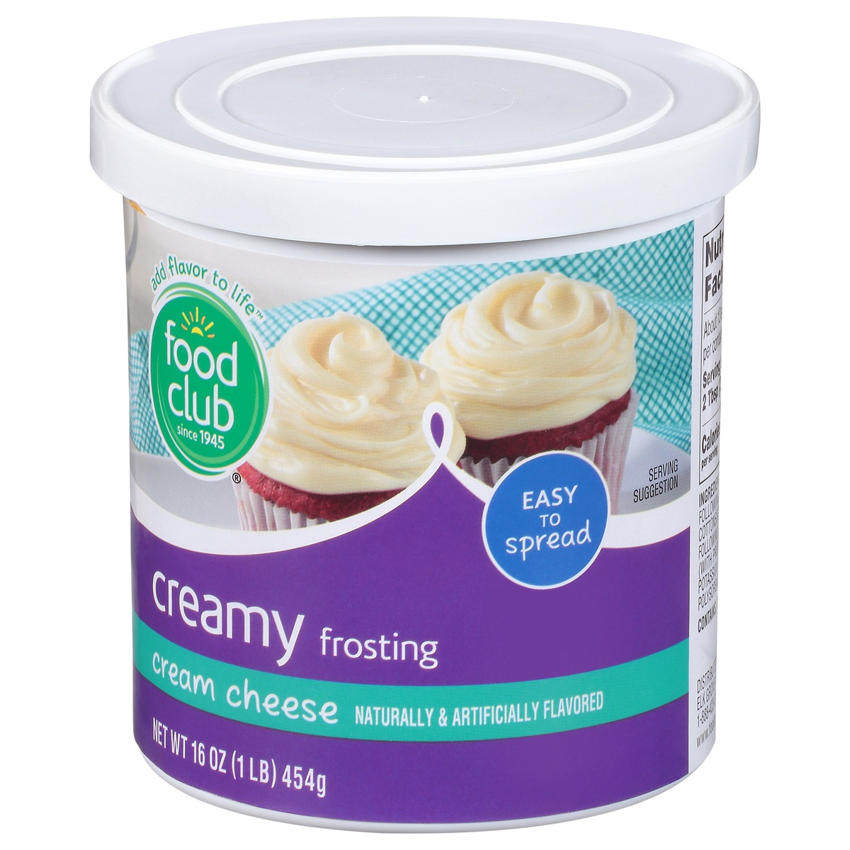 slide 3 of 11, Food Club Cream Cheese Creamy Frosting, 1 ct