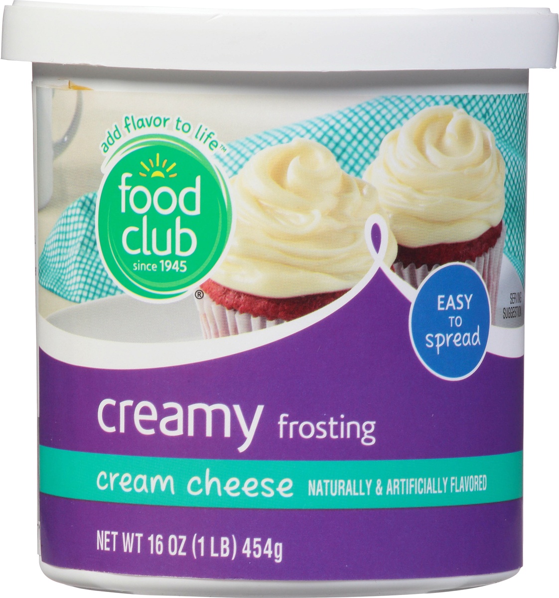 slide 9 of 11, Food Club Cream Cheese Creamy Frosting, 1 ct