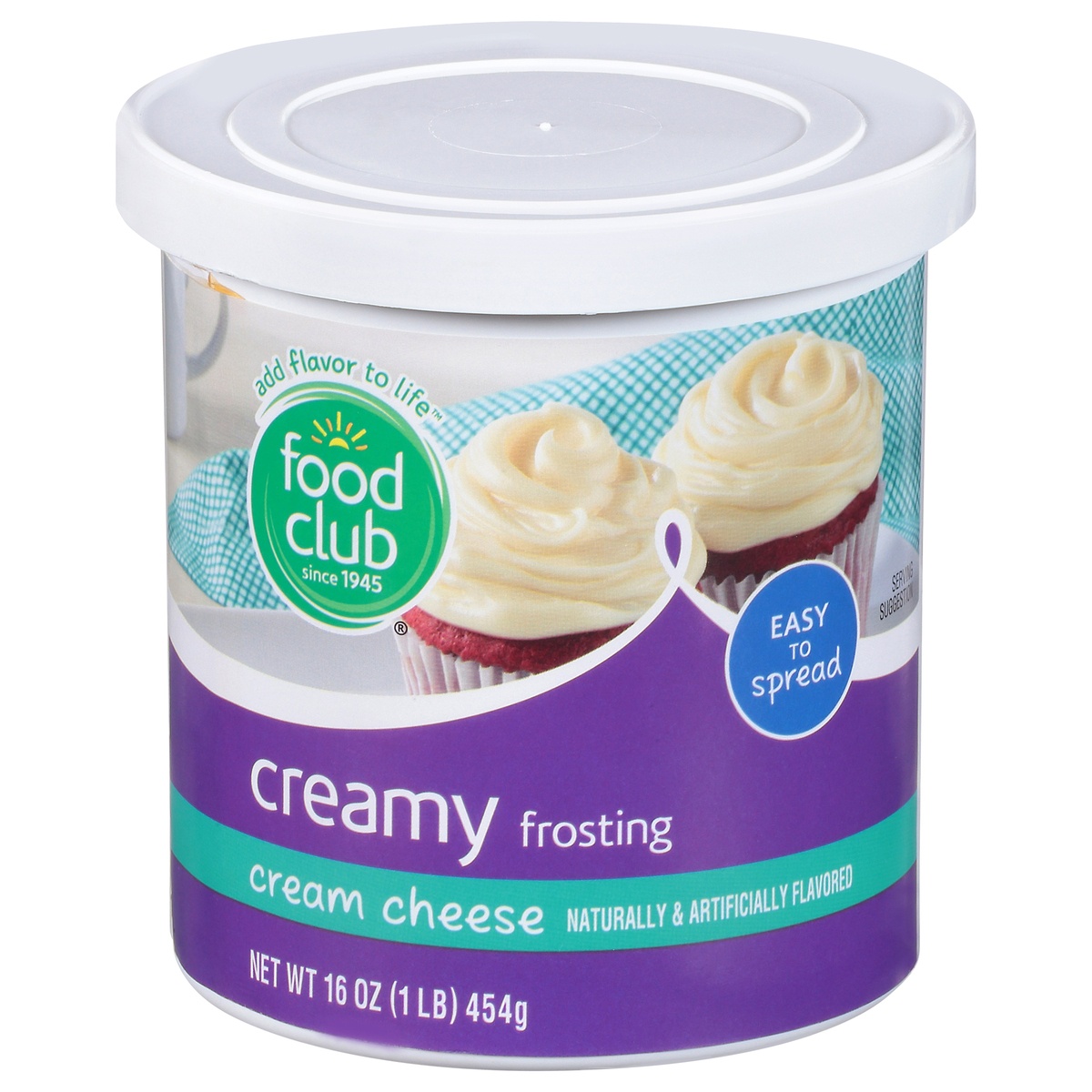 slide 1 of 11, Food Club Cream Cheese Creamy Frosting, 1 ct