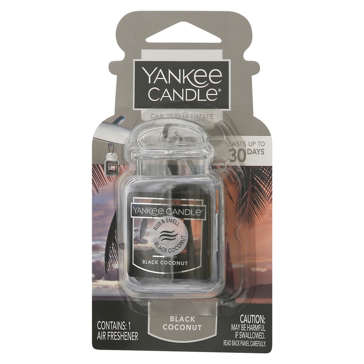 slide 7 of 11, Yankee Candle Car Jar Ultimate Black Coconut Air Freshener 1 ea, 1 ct