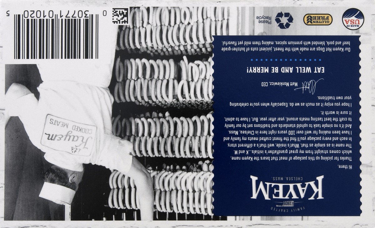 slide 3 of 13, Kayem Jumbo Beef & Pork Hot Dogs 32 oz, 32 oz; 2 lb