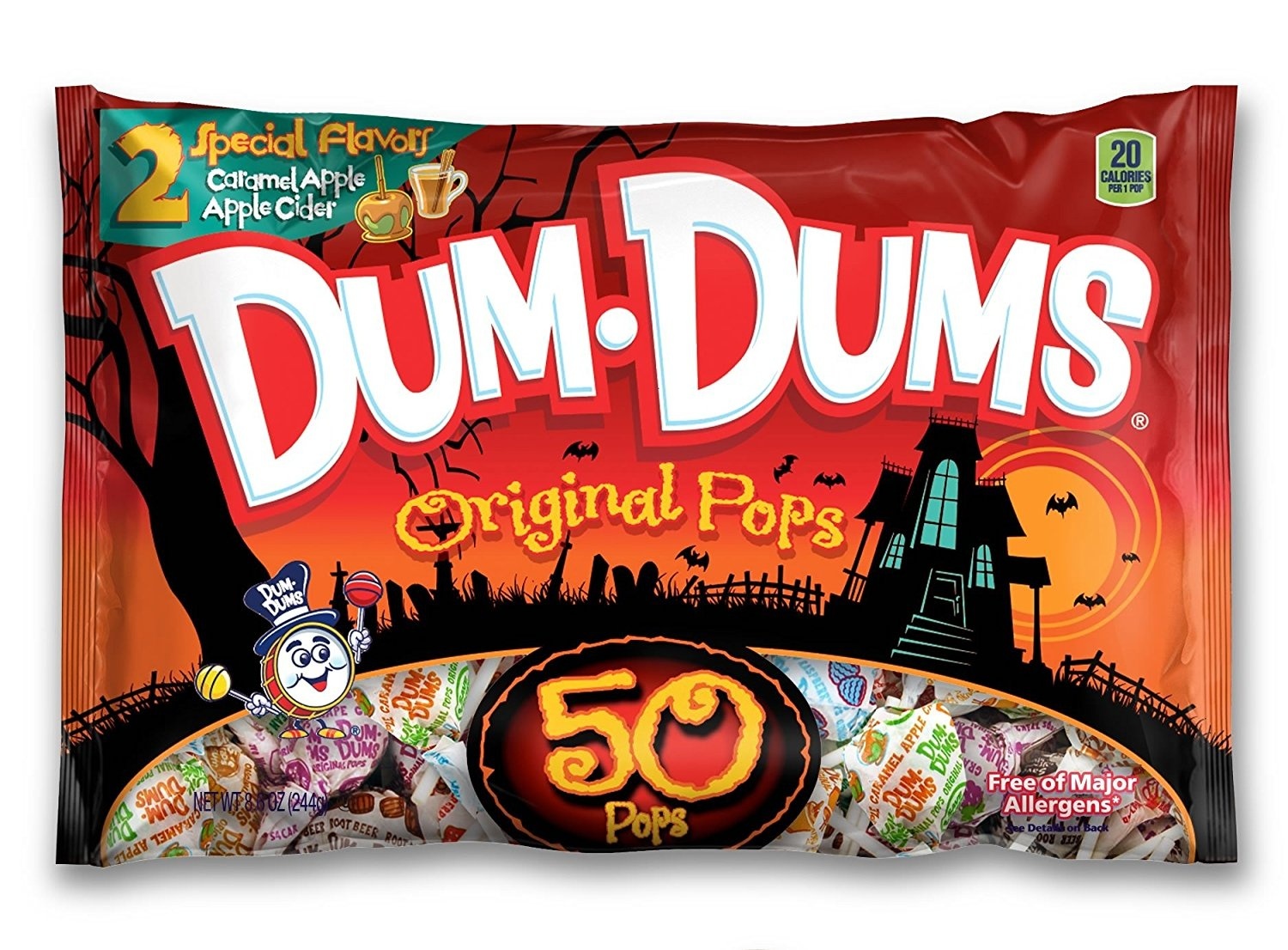 Dum Dums Halloween Original Flavor Lollipops Bag 8.6 oz | Shipt