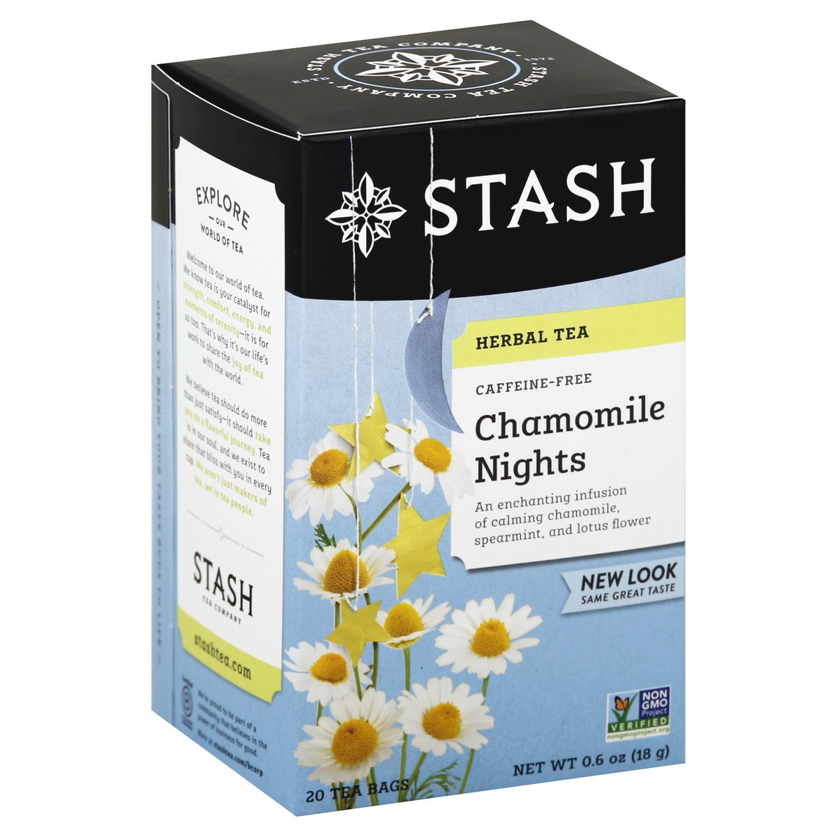 slide 6 of 6, Stash Chamomile Nights Herbal Tea - 20 ct, 20 ct