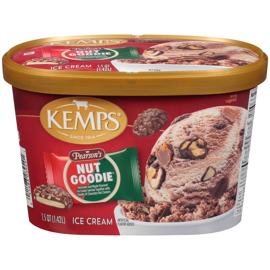 slide 1 of 8, Kemps Pearson's Nut Goodie Ice Cream 1.5 Qt. Tub, 1.5 qt