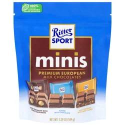 Ritter Sport Premium European Minis Milk Chocolates 5.29 oz