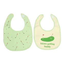 Pearhead Future Golfing Buddy Cloth Bib, Set of 2