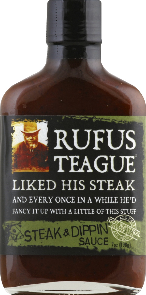 slide 2 of 2, Rufus Teague Steak & Dippin' Sauce, 7 oz