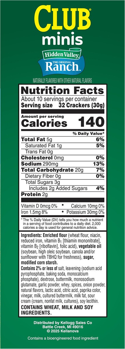 slide 13 of 15, Club Hidden Valley Ranch Crackers 11 oz, 11 oz