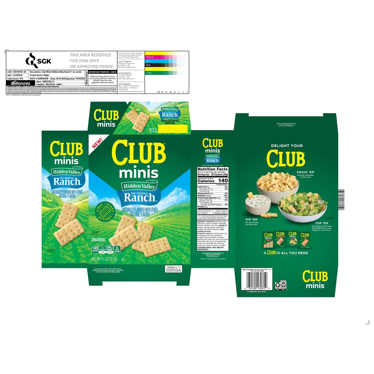 slide 9 of 15, Club Hidden Valley Ranch Crackers 11 oz, 11 oz