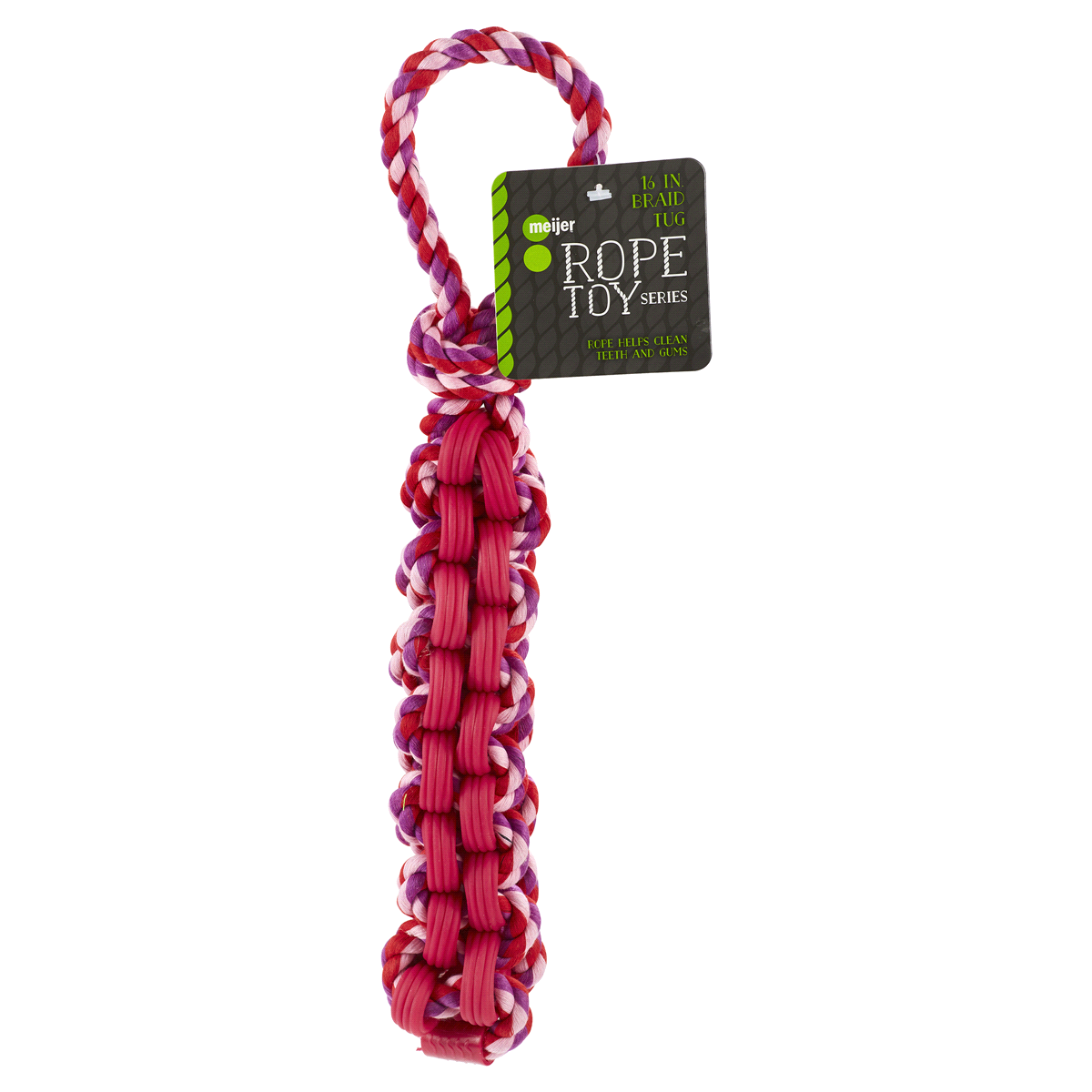 slide 1 of 2, Meijer Braid Tug Rope Dog Toy, 16 in, 1 EA