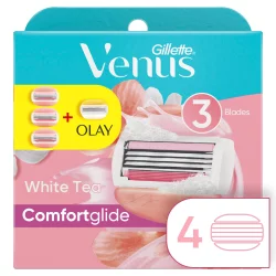 Gillette Venus Comort Glide White Tea With Olay Razor Cartridges