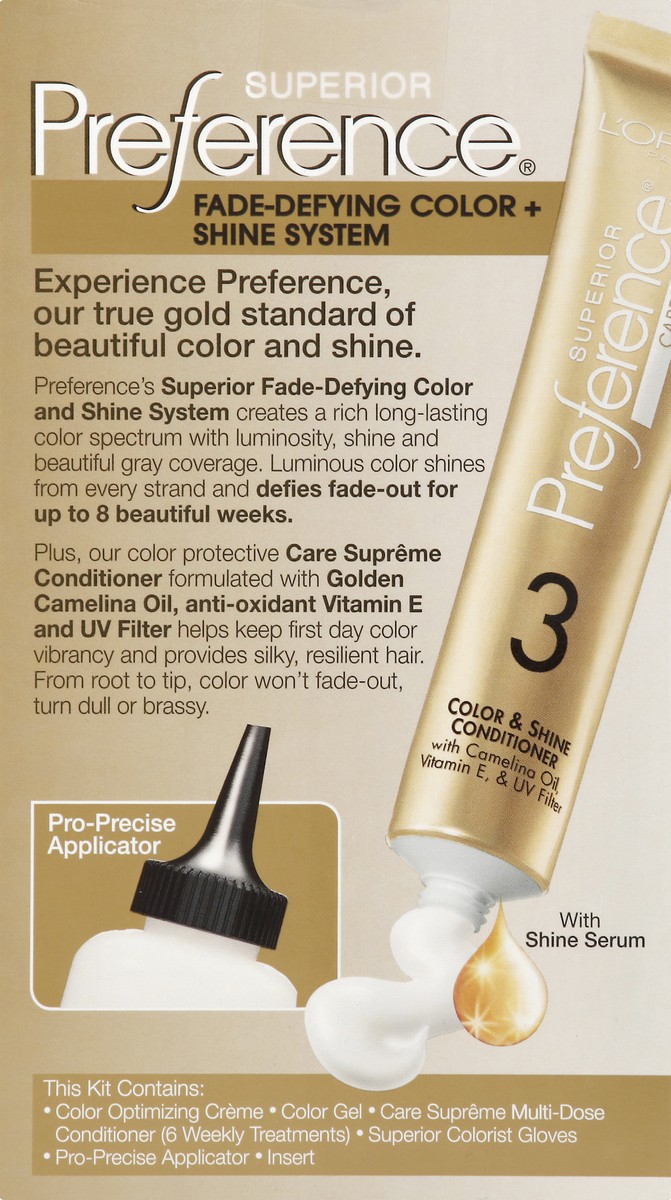 slide 6 of 7, L'Oréal Superior Preference Fade-Defying Color + Shine System - 6 Light Brown - 1 Kit, 1 ct