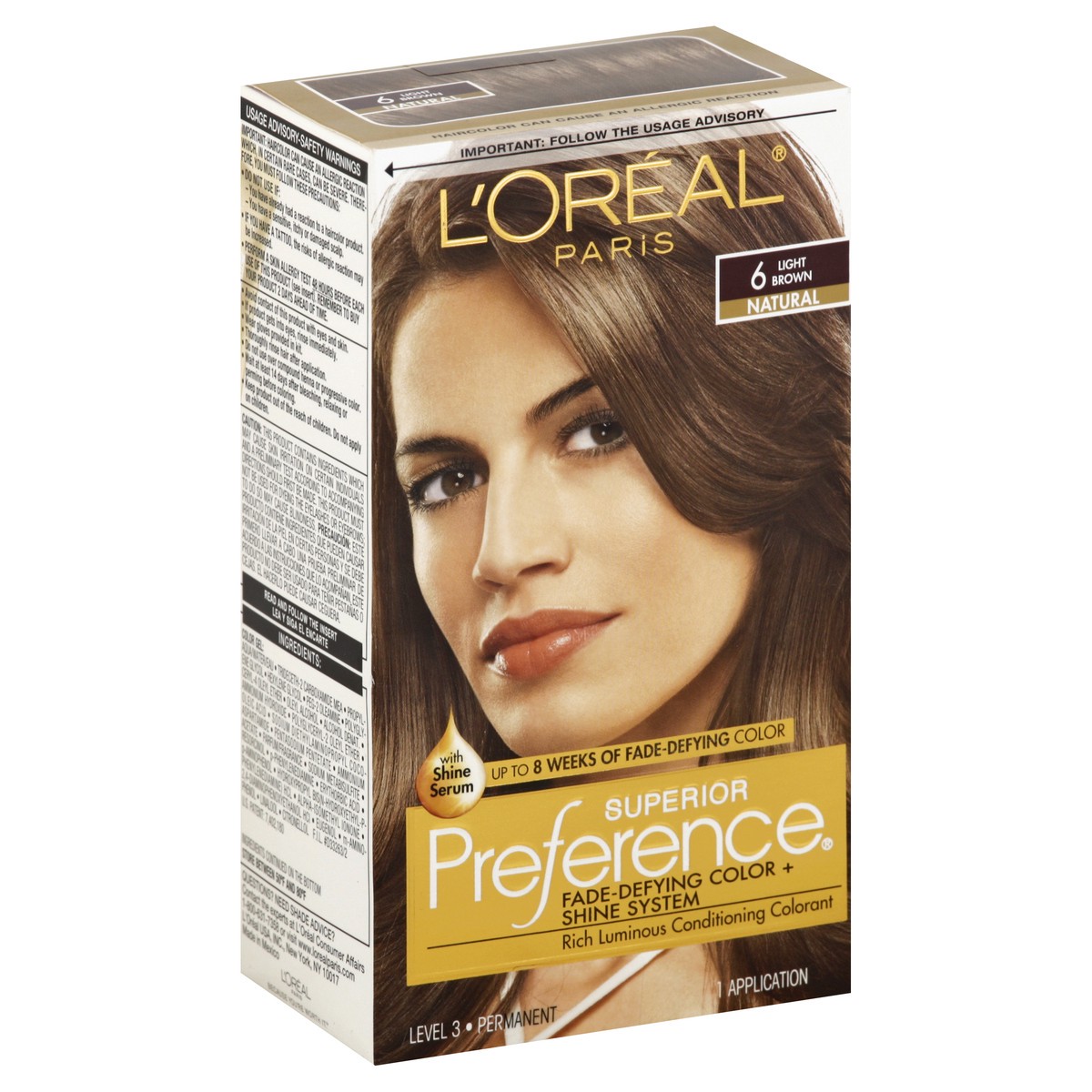 slide 3 of 7, L'Oréal Superior Preference Fade-Defying Color + Shine System - 6 Light Brown - 1 Kit, 1 ct