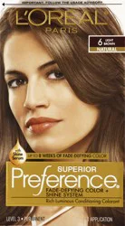 L'Oréal Superior Preference Fade-Defying Color + Shine System - 6 Light Brown - 1 Kit