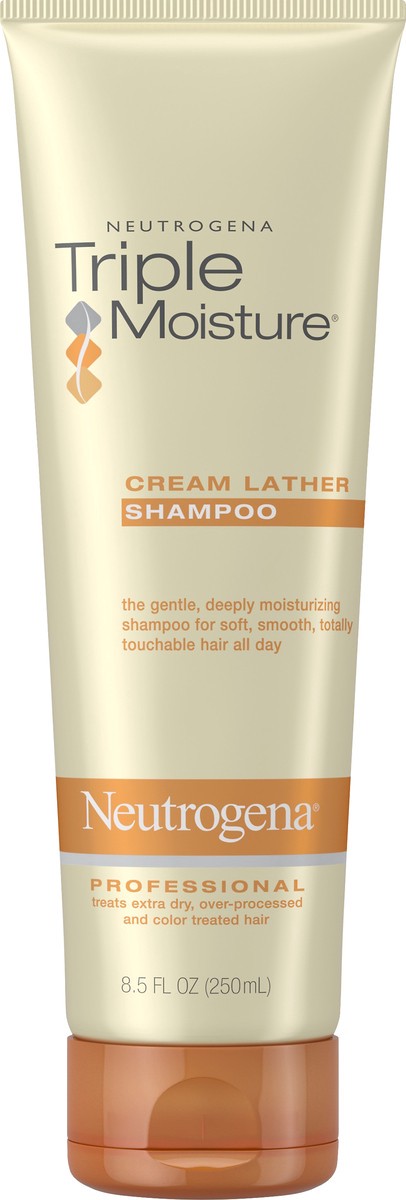 slide 5 of 7, Neutrogena Triple Moisture Cream Lather Shampoo, 8.5 fl oz