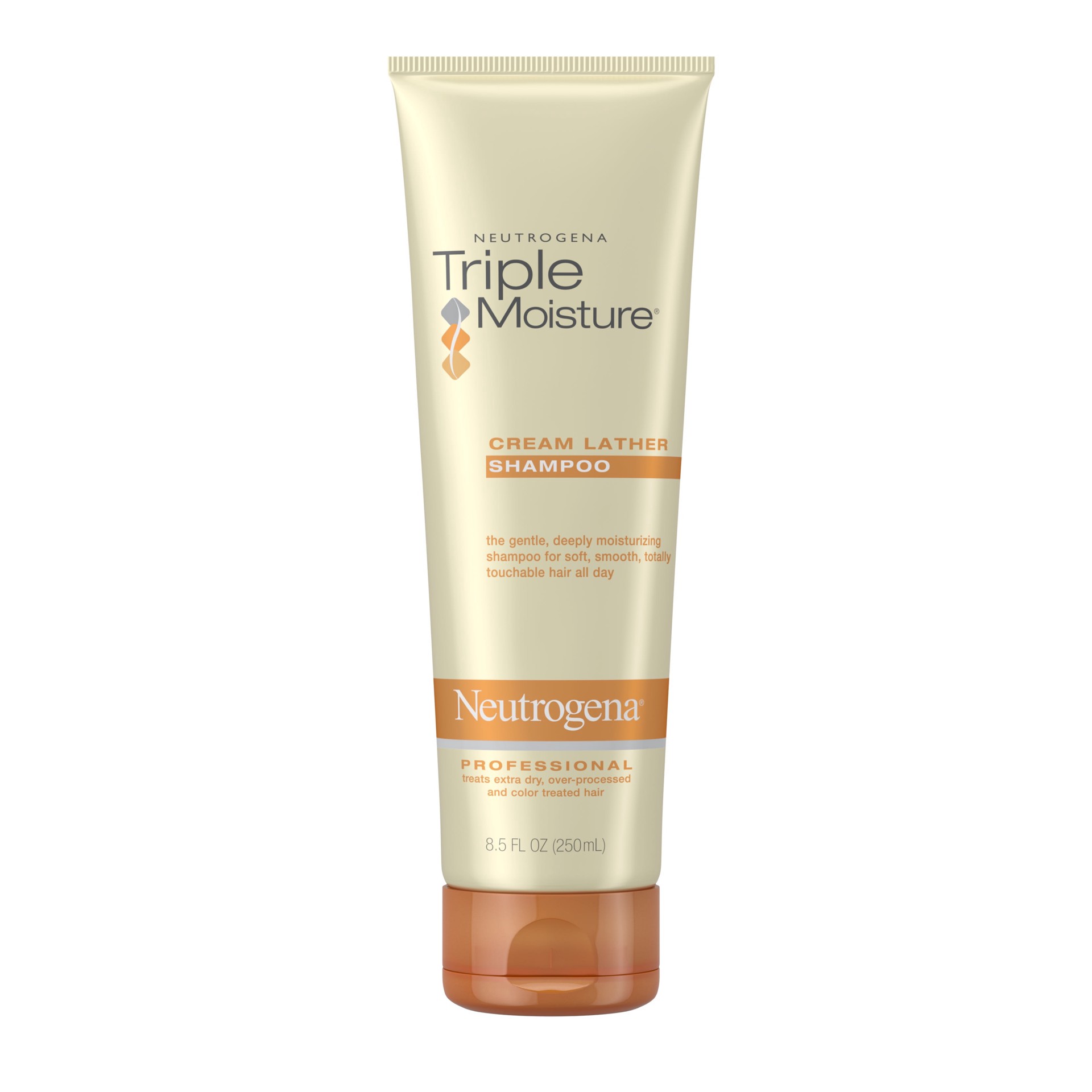 slide 1 of 7, Neutrogena Triple Moisture Cream Lather Shampoo, 8.5 fl oz