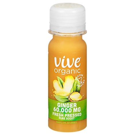 slide 1 of 1, Vive Organic Pure Boost Shot Ginger- 2 oz, 2 oz