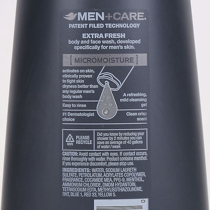 Dove Men+Care Body Wash, Extra Fresh - 23.5 oz pump