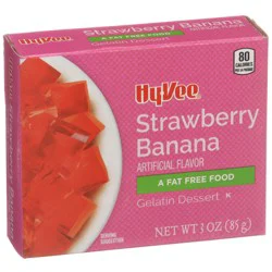 Hy-vee Strawberry Banana Gelatin Dessert
