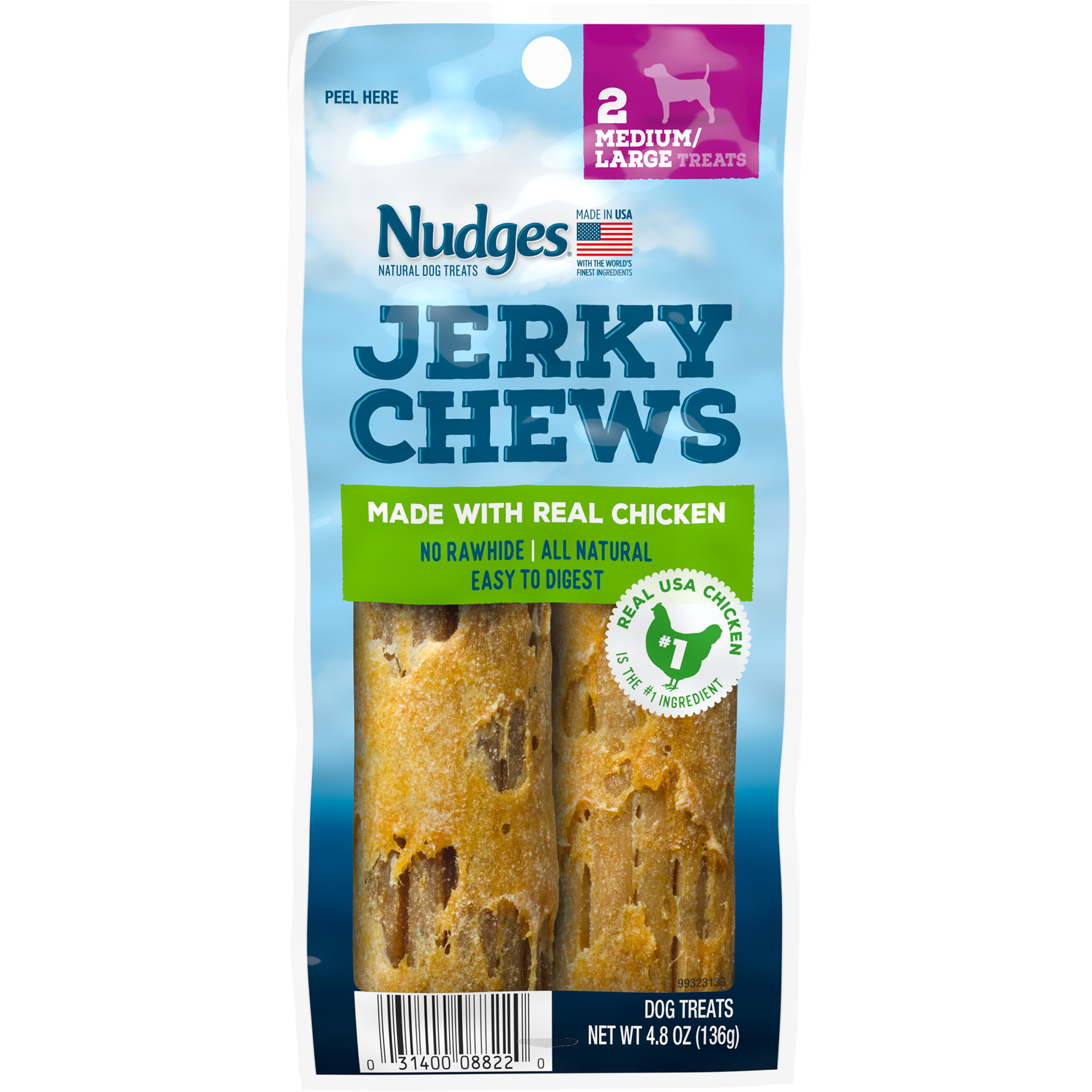 slide 1 of 3, Nudges Dog Treats, 4.91 oz