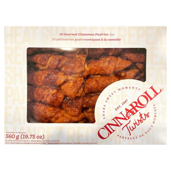 slide 1 of 1, Cinnaroll Gourmet Cinnamon Twists, 1 ct