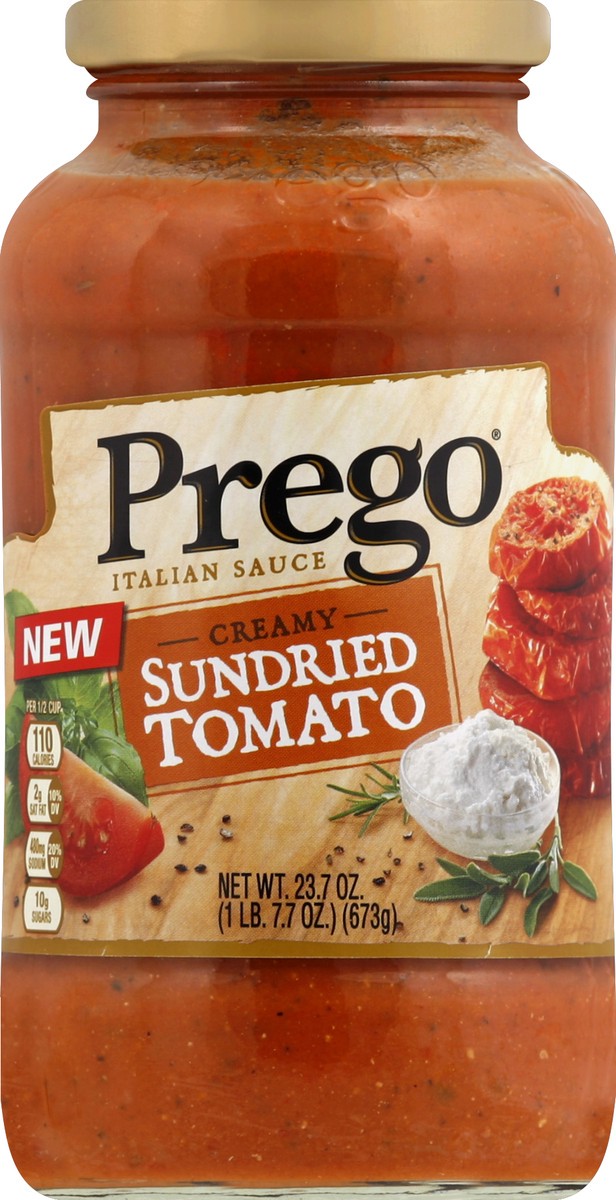 slide 2 of 2, Prego Italian Creamy Sundried Tomato Sauce, 24 oz