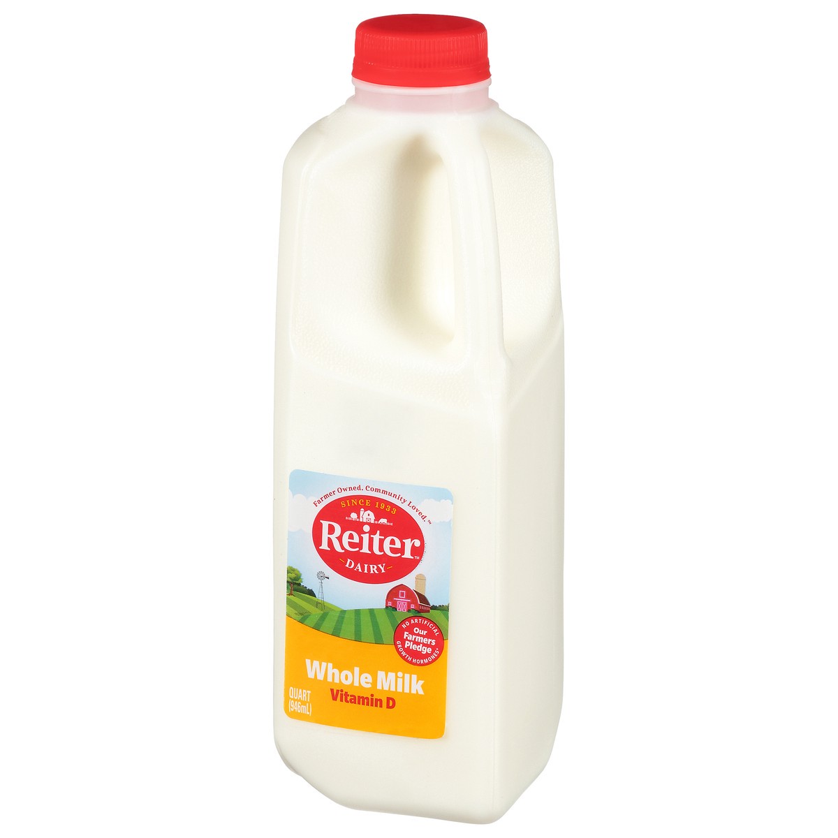 slide 10 of 14, Reiter Dairy Vitamin D Whole Milk 1 qt, 1 qt