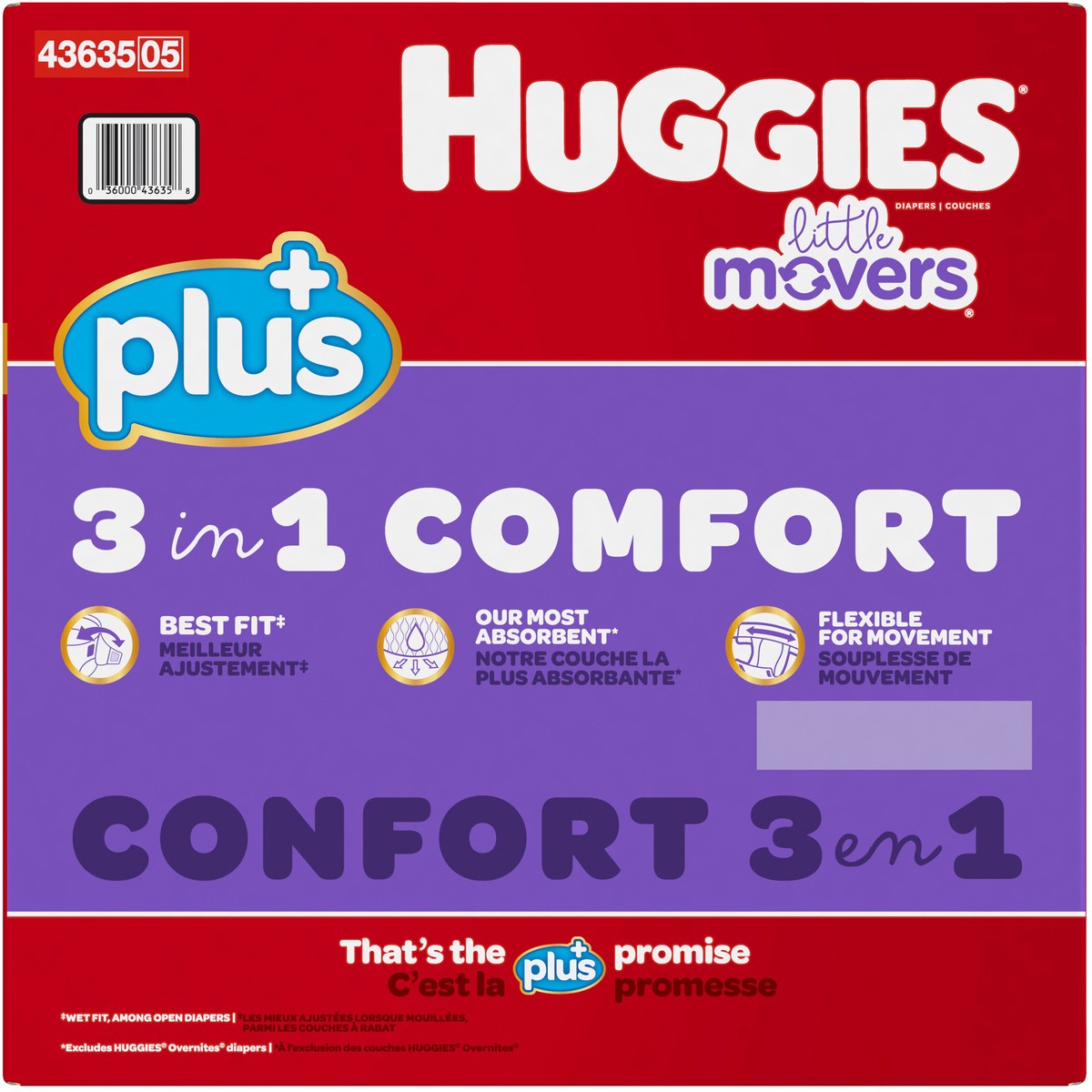 slide 3 of 10, Huggies Little Movers Disney Baby Diapers Size 3 (16-28 lb) 198 ea, 