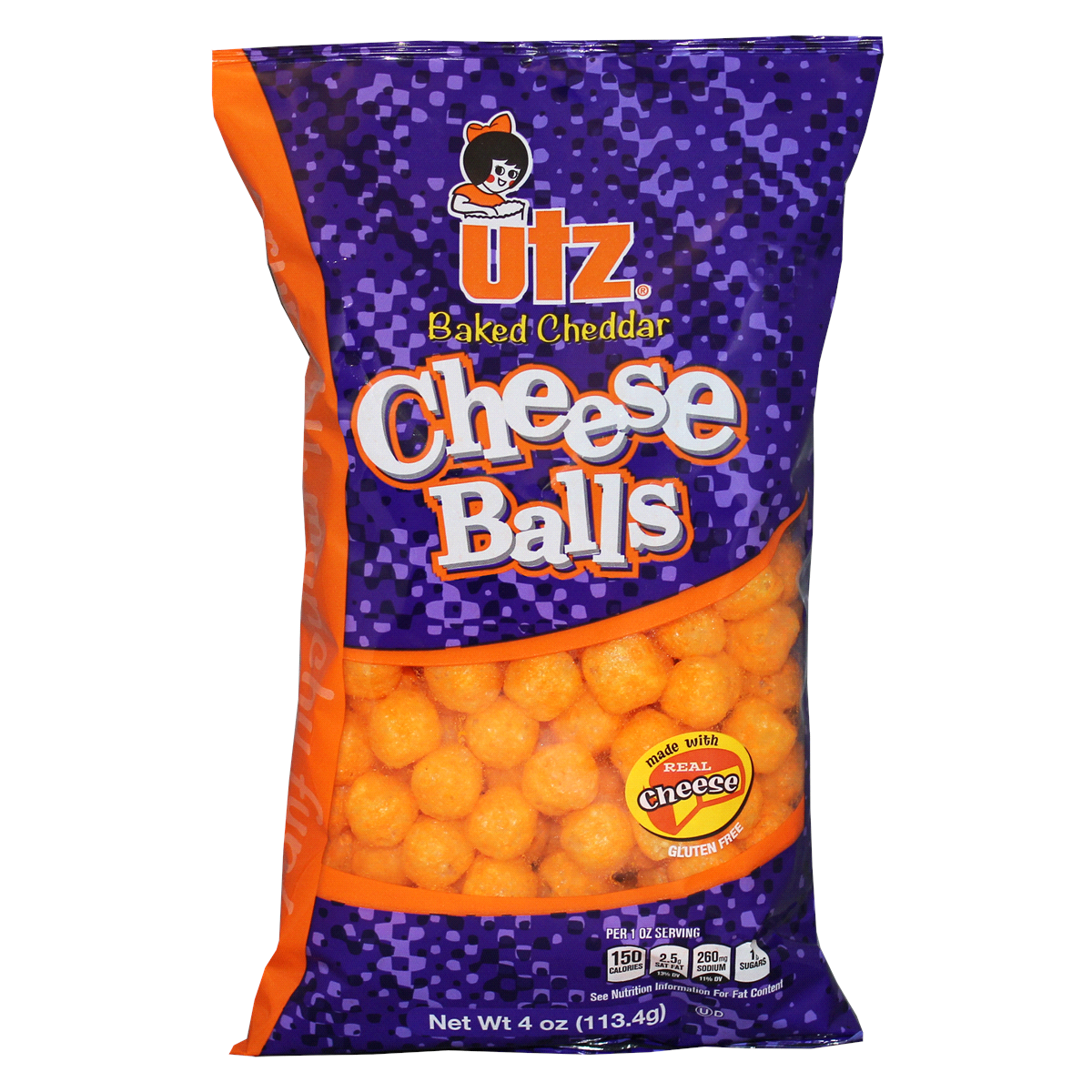 slide 1 of 1, Utz Baked Cheese Balls, 6 oz