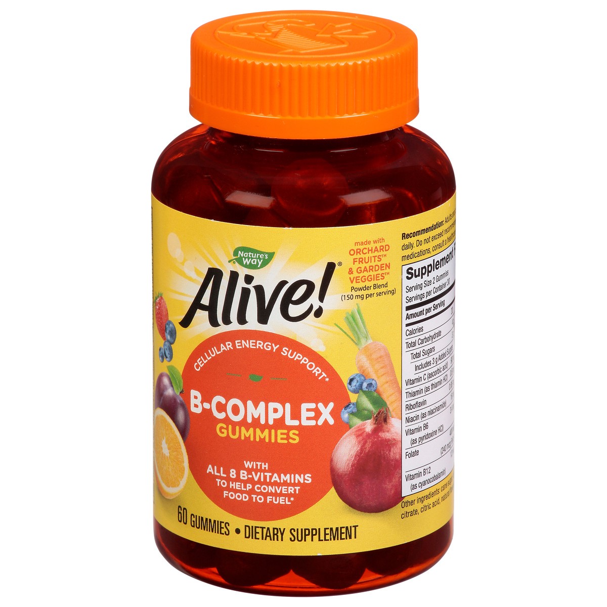 slide 4 of 9, Nature's Way Alive! Gummies B-Complex 60 Gummies, 60 ct