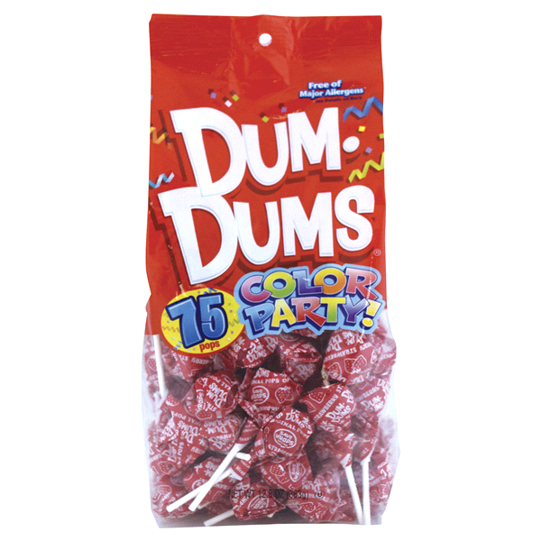 Dum Dums Color Party Red Strawberry 1 ct | Shipt