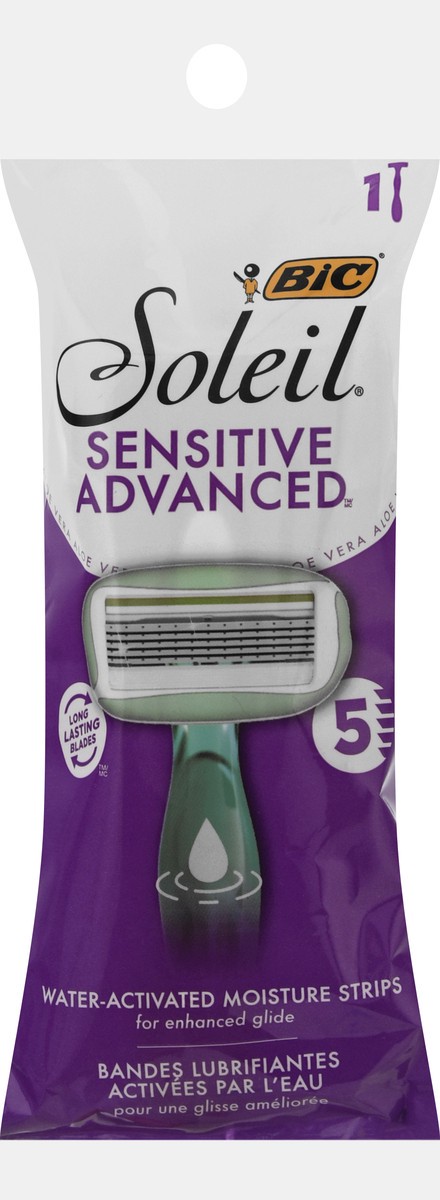 slide 9 of 10, Soleil Soleil Sensitive Advanced Razor 1 ea, 1 ea