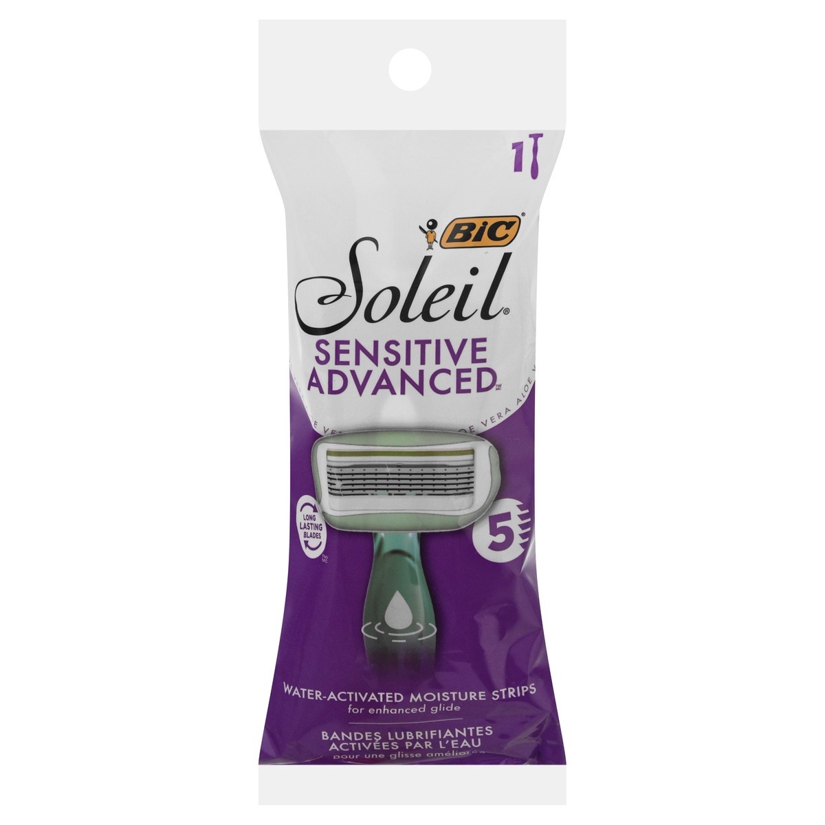 slide 1 of 10, Soleil Soleil Sensitive Advanced Razor 1 ea, 1 ea