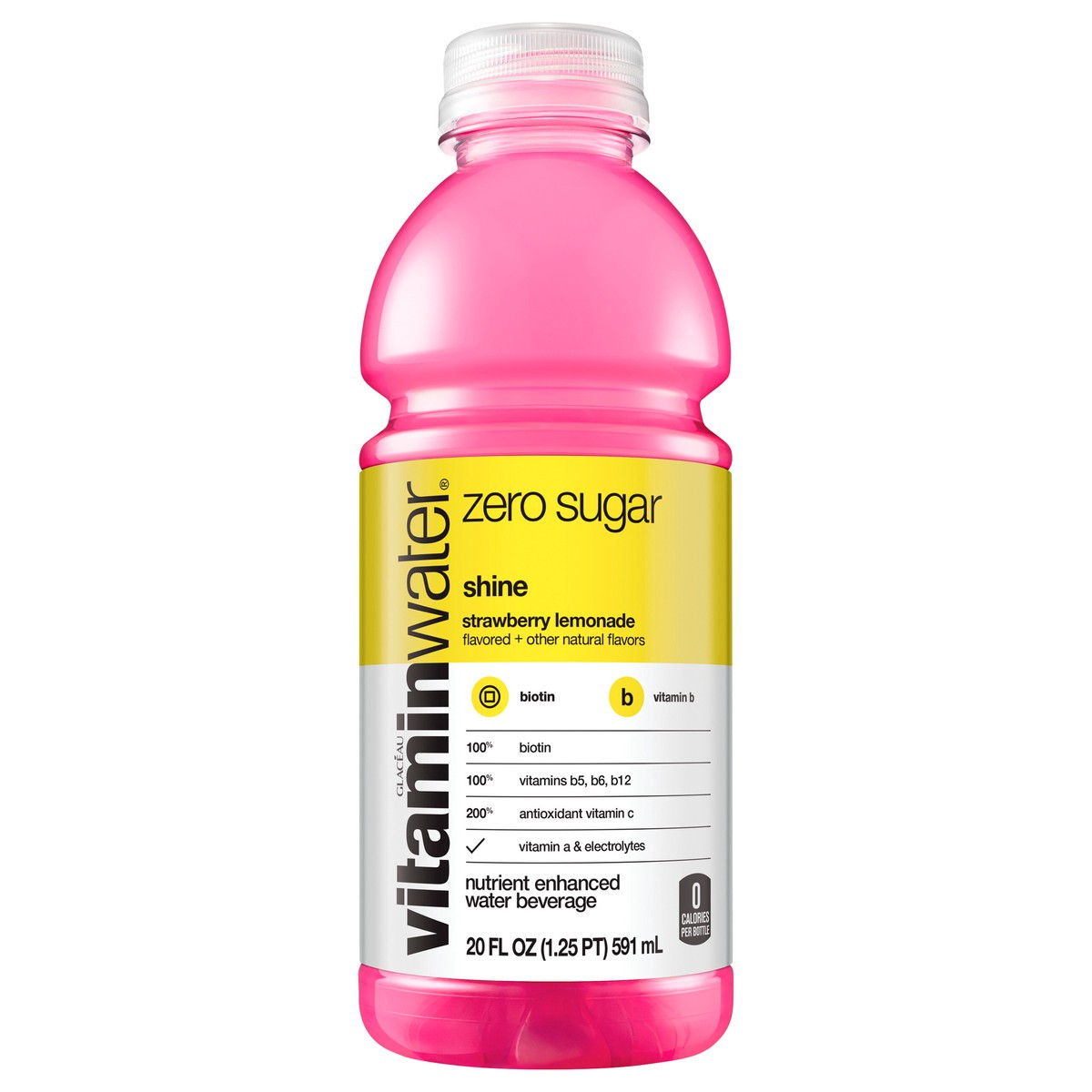 slide 1 of 6, vitaminwater zero sugar shine Bottle- 20 fl oz, 20 fl oz