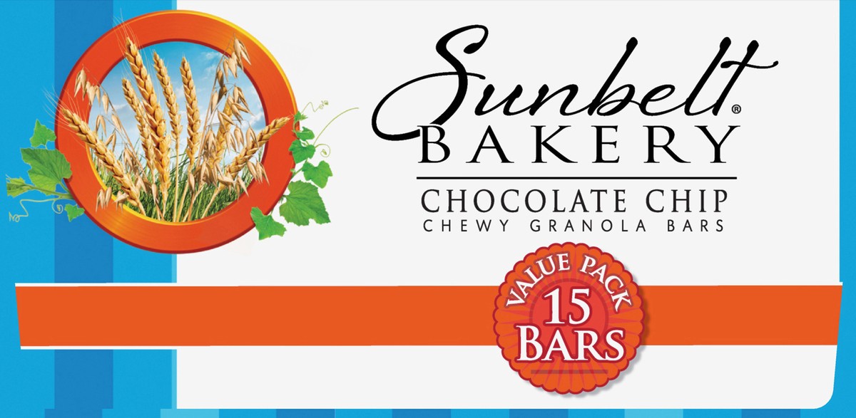 slide 4 of 9, Sunbelt Bakery Chewy Value Pack Chocolate Chip Granola Bars 15 15 ea Box, 15 ct
