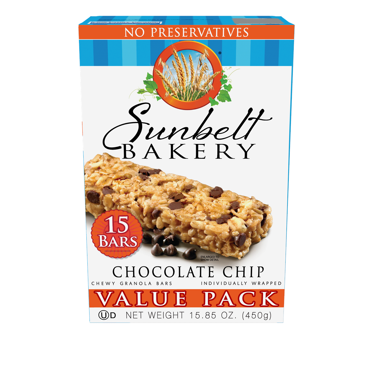 slide 1 of 2, Sunbelt Bakery Chocolate Chip Granola Bars, 15.85 oz