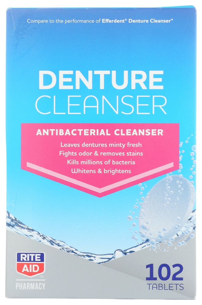 Rite Aid Denture Care Denture Cleanser 102 ct | Shipt