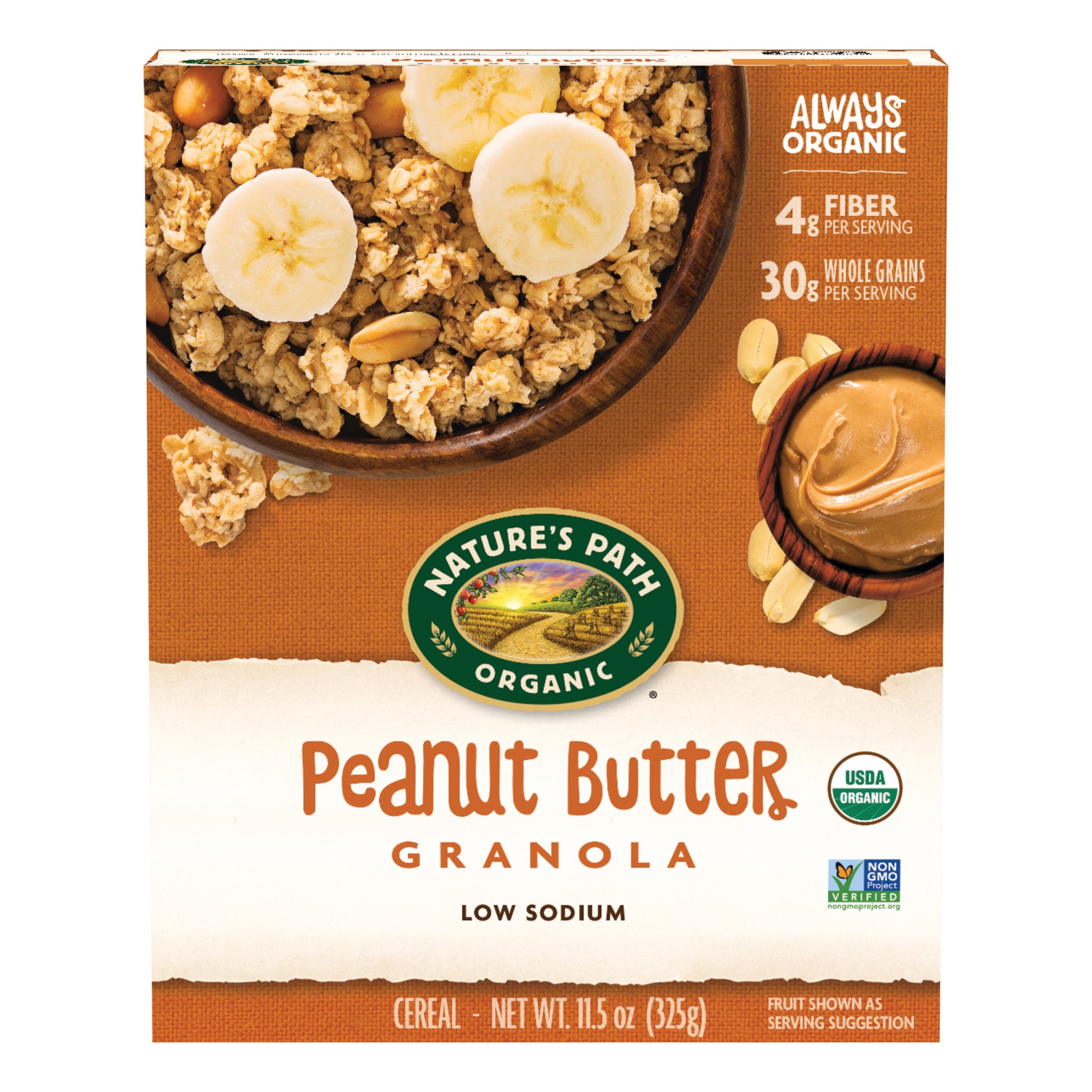 slide 1 of 6, Nature's Path Organic Peanut Butter Granola 11oz Box, 11.5 oz