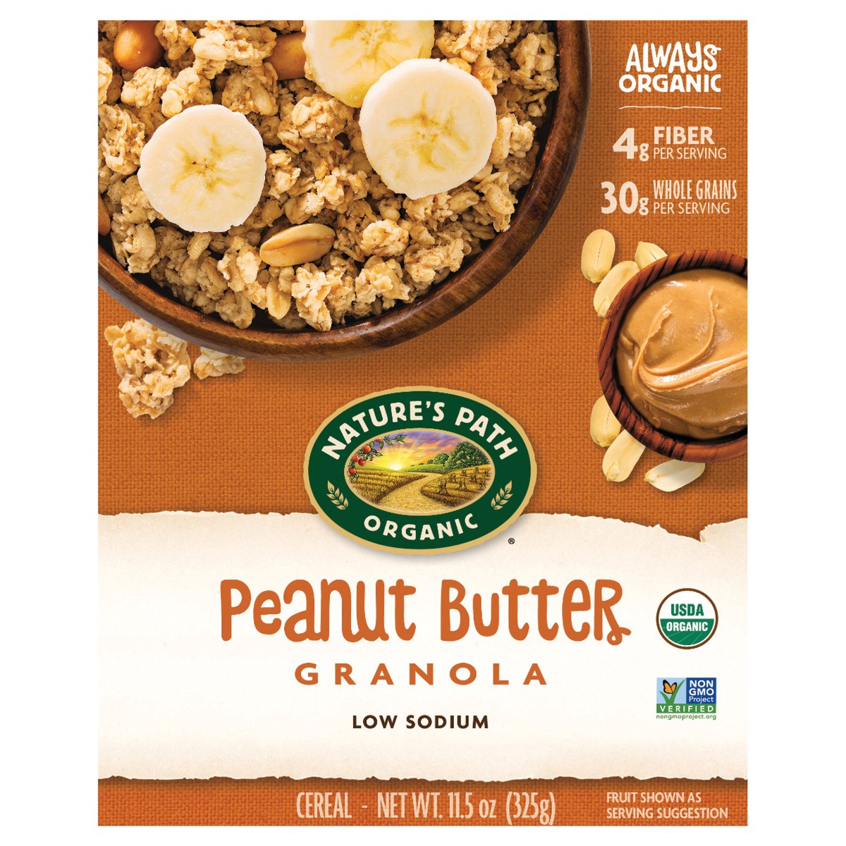 slide 1 of 6, Nature's Path Organic Peanut Butter Granola 11oz Box, 11.5 oz