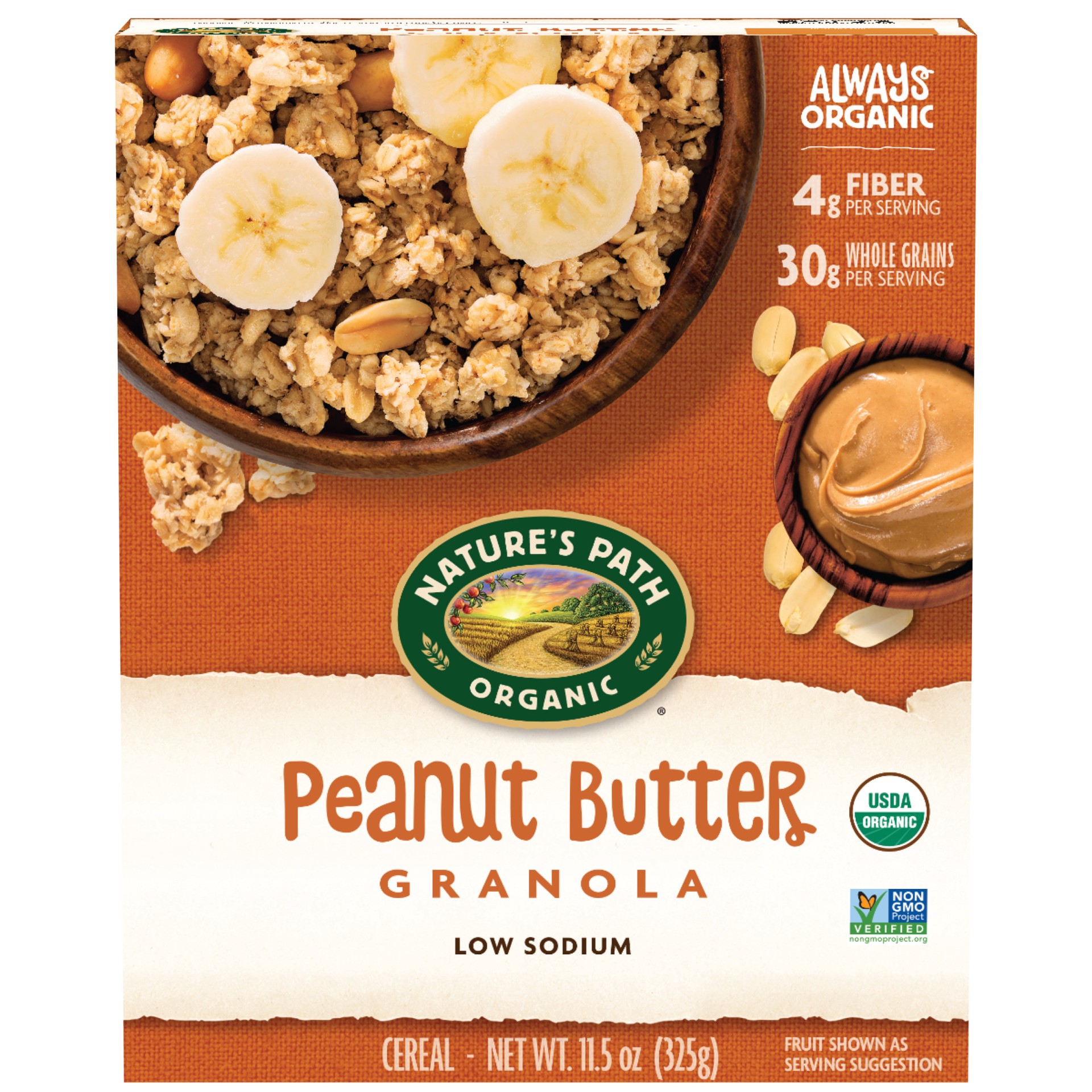 slide 1 of 6, Nature's Path Organic Peanut Butter Granola 11oz Box, 11.5 oz