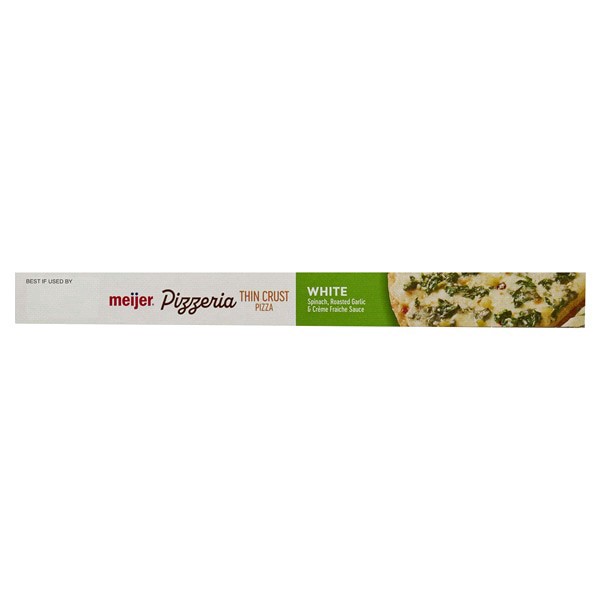 slide 27 of 29, Meijer Pizzeria Thin Crust White Pizza, 12.8 oz