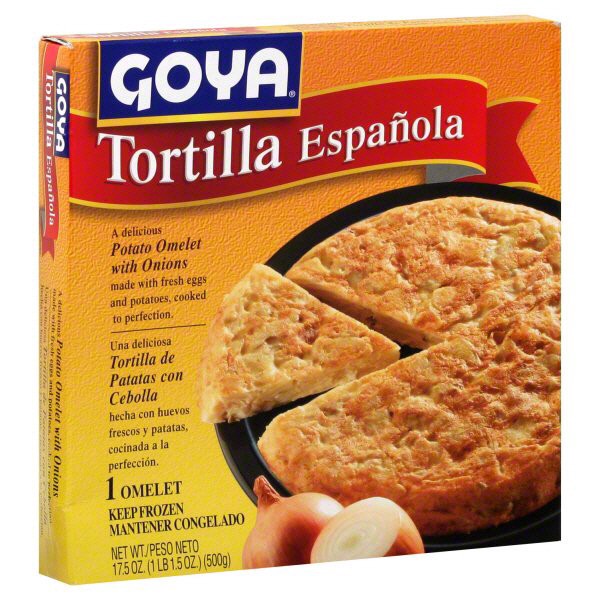 slide 1 of 1, Goya Tortilla Espanola Potato with Onions Omelet, 17 oz