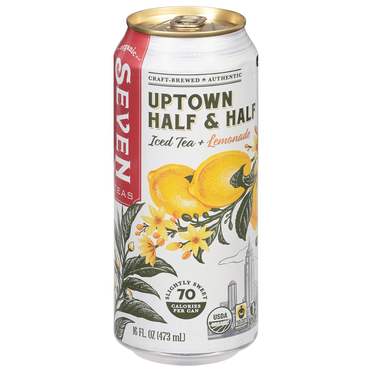 slide 1 of 14, Seven Teas Uptown Half & Half Iced Tea + Lemonade - 16 fl oz, 16 fl oz